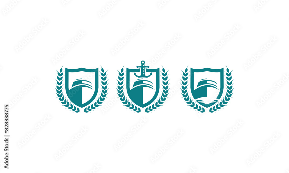 Elegant luxury cruise ship logo template Elegant luxury cruise ship logo template