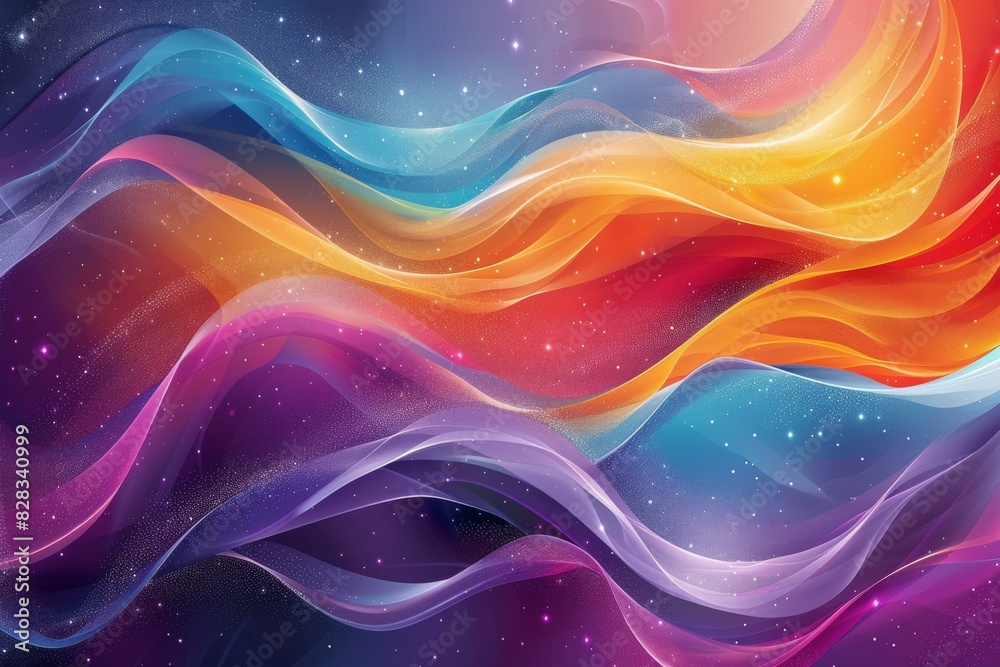 Cosmic Canvas: A Colorful Nebula Cosmic Canvas: A Colorful Nebula