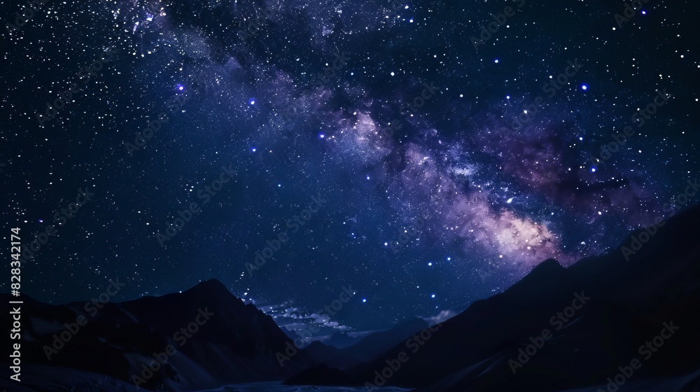 Obraz premium The milky way over the swiss alps