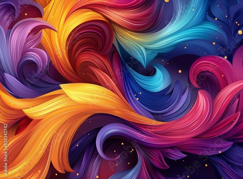 Colorful and Fluid Abstract Gradient Background