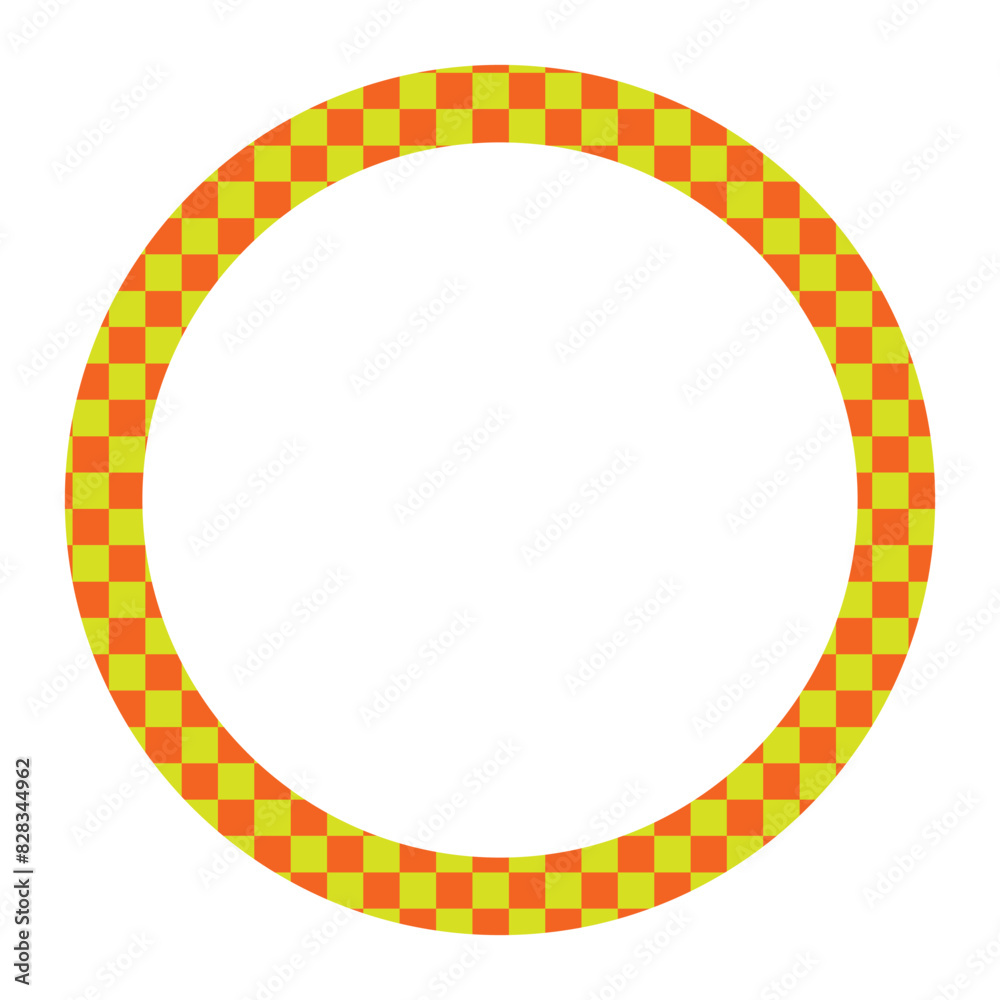 Circle checker frames. Round chess borders. Design for text for start, finish or winner. Pack of isolated elements on a white background. Circle checker frames. Round chess borders. Design for text for start, finish or winner. Pack of isolated elements on a white background.