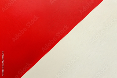 there is a red and white wall with a red and white stripe