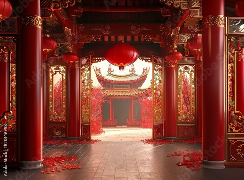 Chinese style pavilion photo