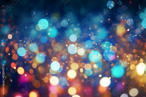Bokeh light abstract background. Varicolored patches of light background 