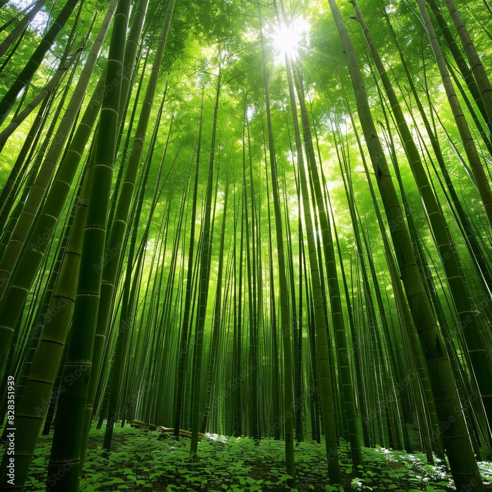 Fototapeta premium Lush Bamboo Forest