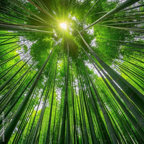 Bamboo Forest: A Canopy of Sunlight and Zen