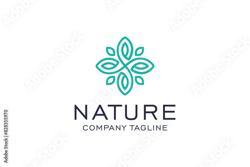 Elegant Floral Line Art Logo Design Inspiration. Can be used for Beauty Salons, Decoration, Boutiques, Spa, Yoga, Cosmetics and Skin Care Products.