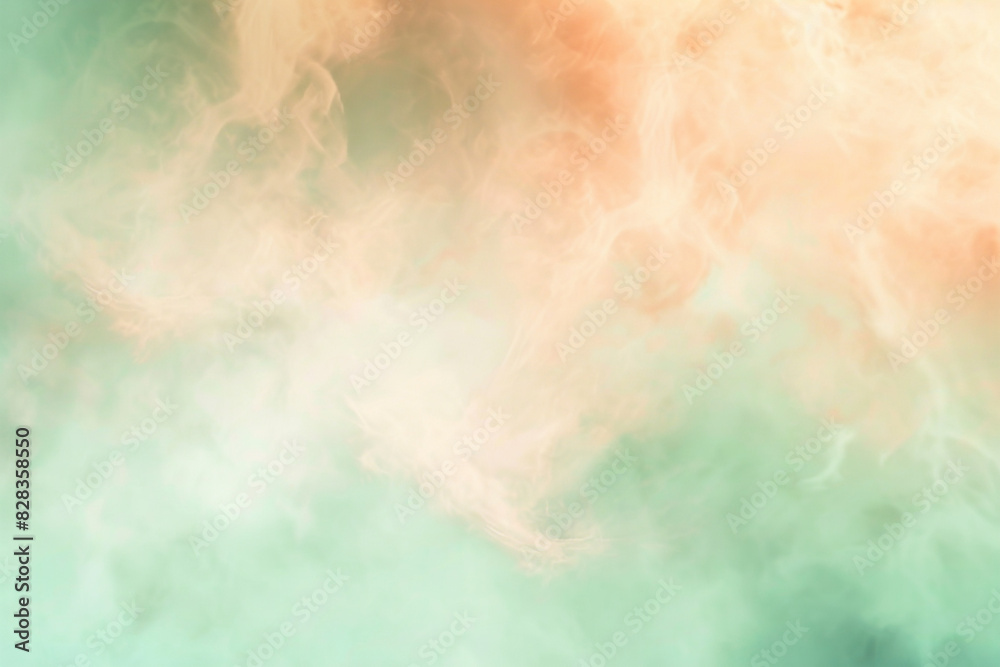 Pastel-toned peach and mint green abstract blur, perfect for dreamy and romantic design themes.