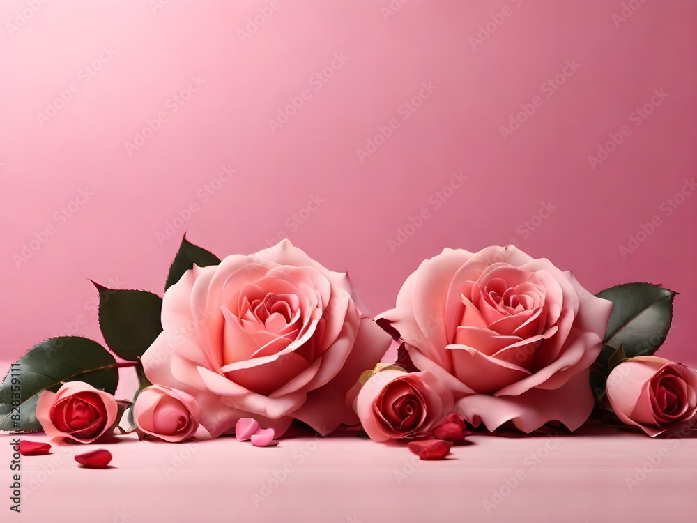 bouquet of pink tulips on white Background generative Ai bouquet of pink tulips on white Background generative Ai