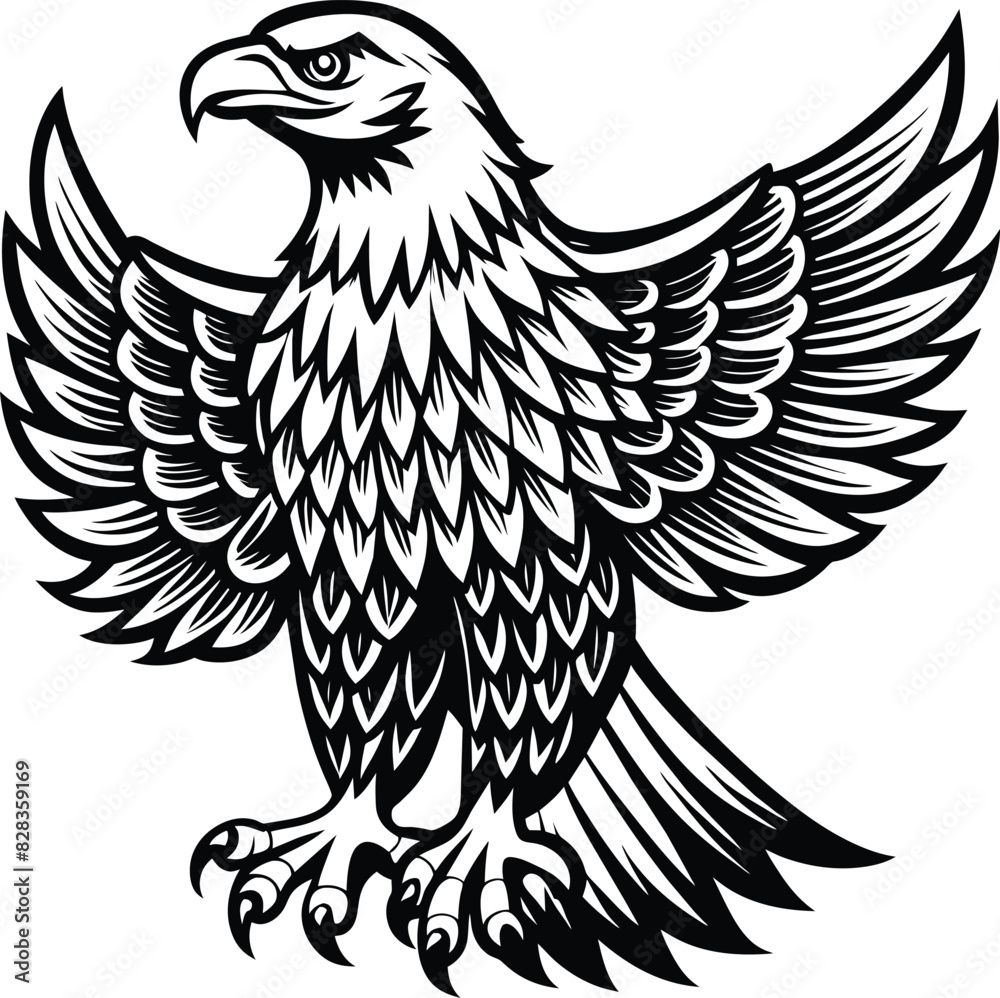 Obraz premium American eagle Eagle Vector illustration
