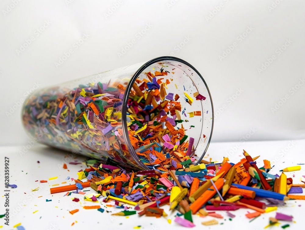 Fototapeta premium Colorful Confetti in a Jar
