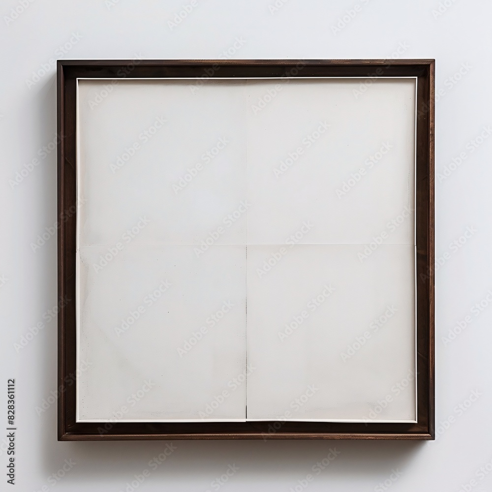 Empty Picture Frame Displayed on Wall Empty Picture Frame Displayed on Wall
