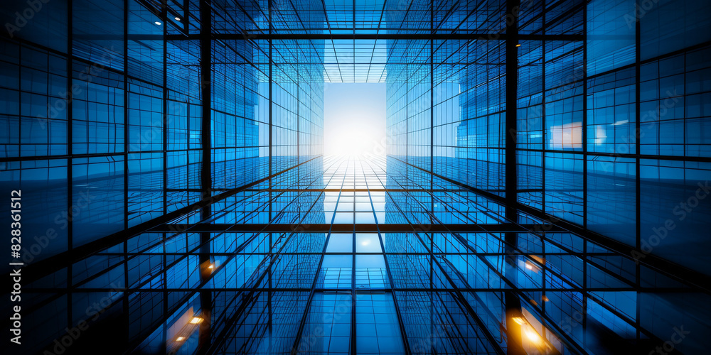 Abstract skyscrapers of a smart city, architectural background Abstract skyscrapers of a smart city, architectural background