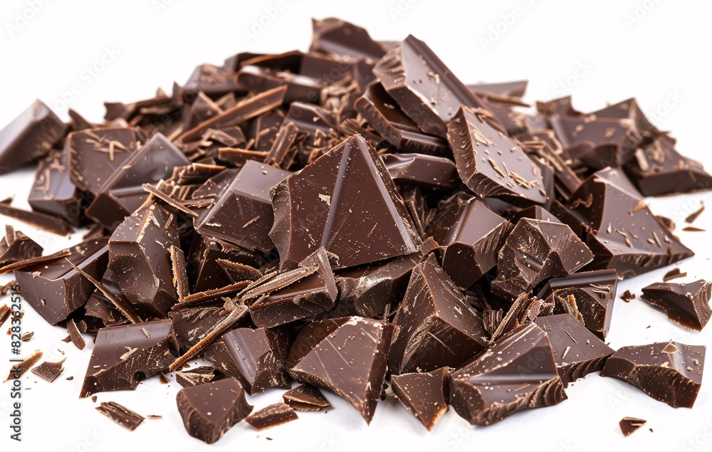 A Close-Up View of Chocolate Shavings A Close-Up View of Chocolate Shavings