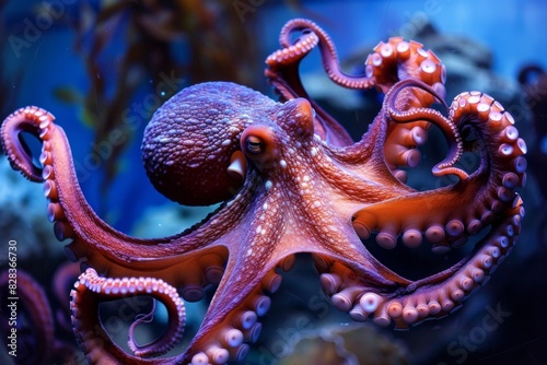 Octopus , sealife background  photo
