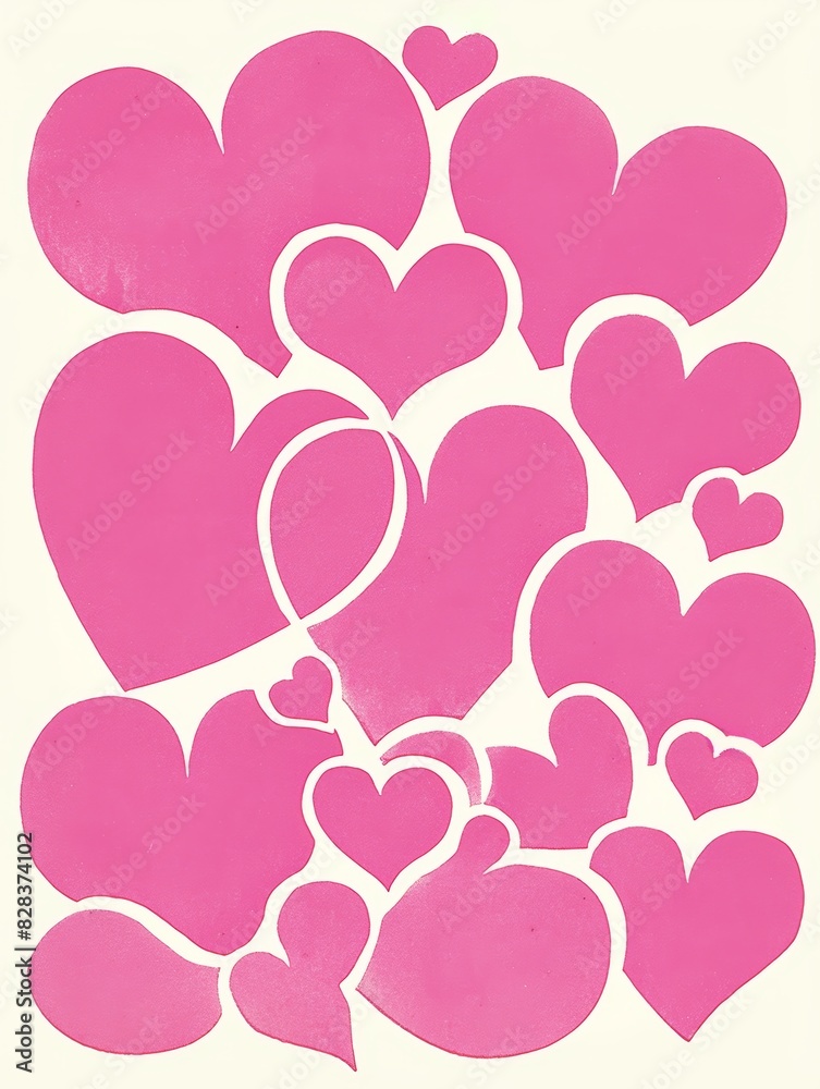 Cute textured hearts. Decorative design elements for Valentine’s Day. Heart illustration on white background. Textured hearts seamless pattern background. Spring wallpaper Cute textured hearts. Decorative design elements for Valentine’s Day. Heart illustration on white background. Textured hearts seamless pattern background. Spring wallpaper