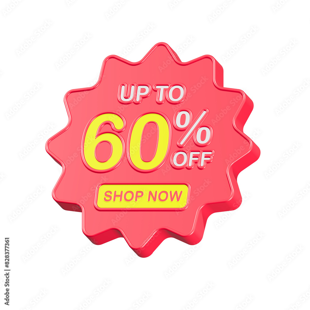 sale discount up to 60 percent symbol promotion 3d sale discount up to 60 percent symbol promotion 3d