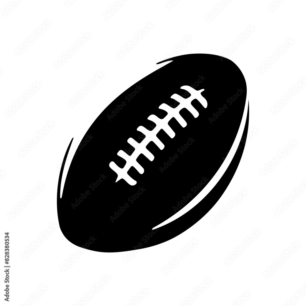 American football sports silhouette vector simple design American football sports silhouette vector simple design