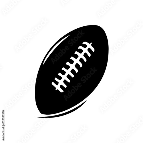 American football sports silhouette vector simple design
