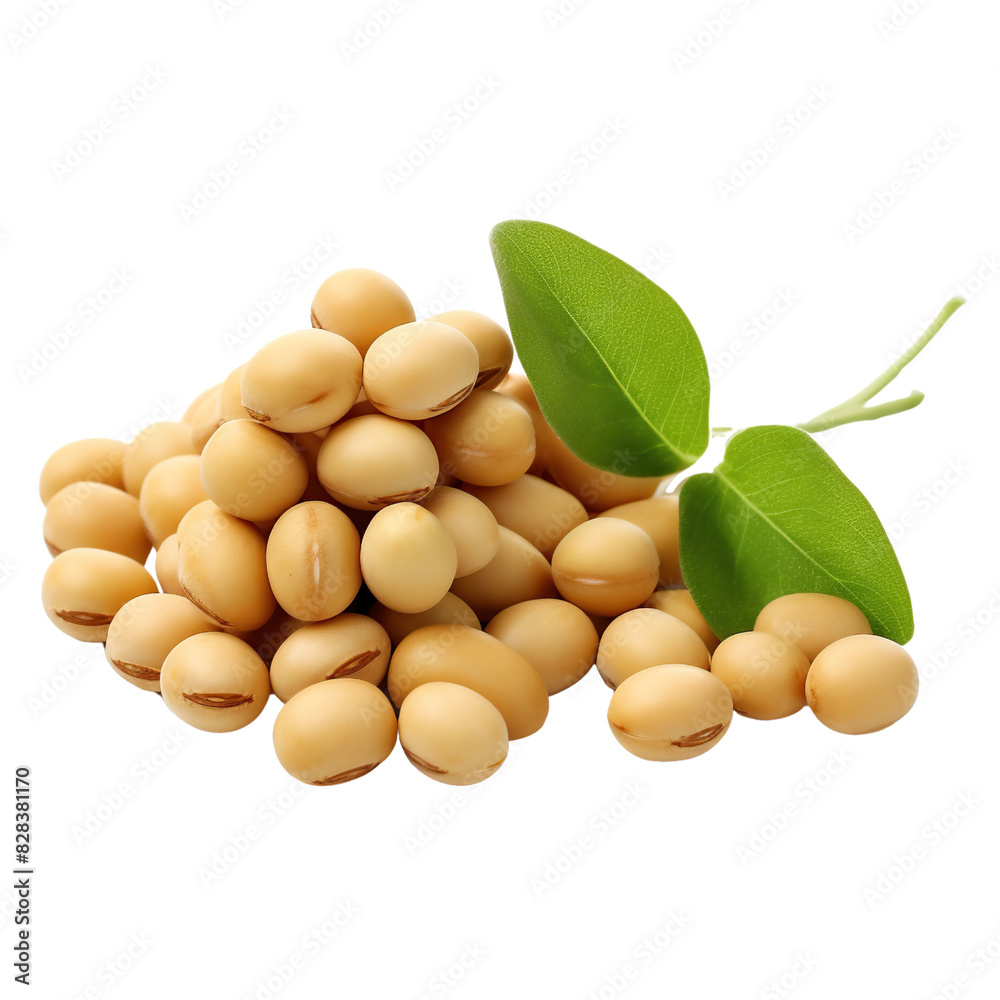 Real soy bean isolated on white background Real soy bean isolated on white background