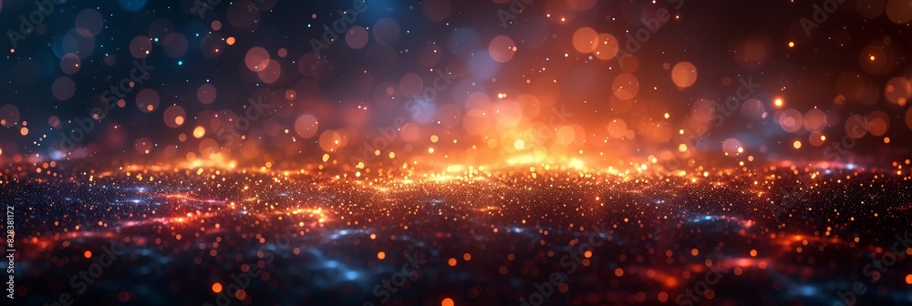 Vibrant Bokeh Lights Background for Creative Projects Generative AI