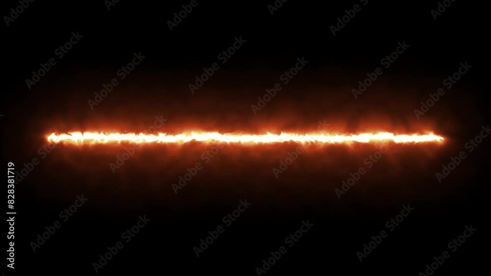 Fire Flame Light Ray Line Energy Animation