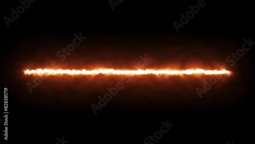 Fire Flame Light Ray Line Energy Animation