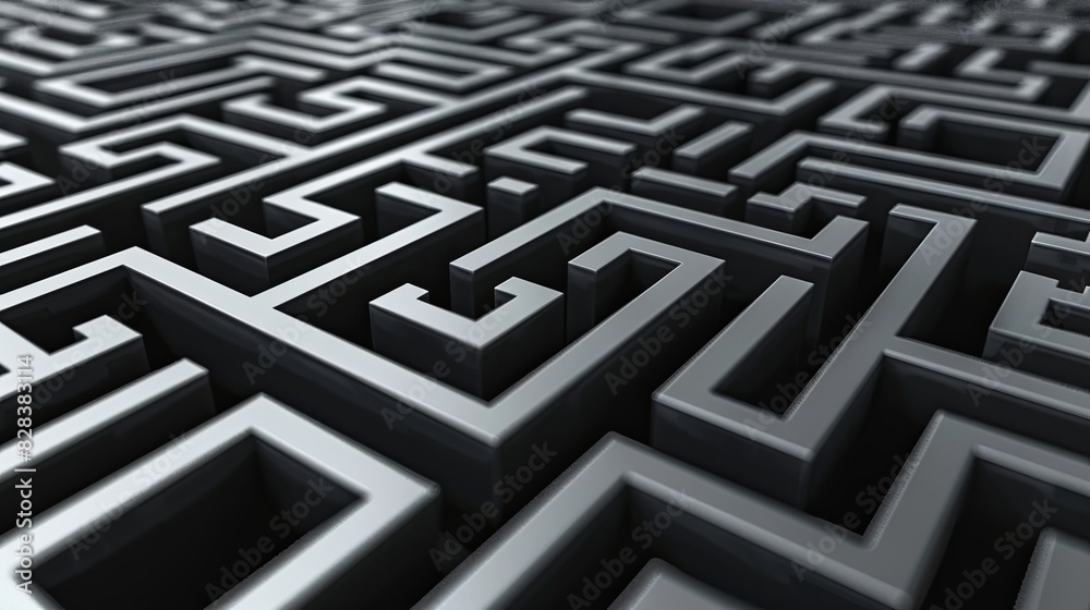 Infinite Black and White Maze Infinite Black and White Maze