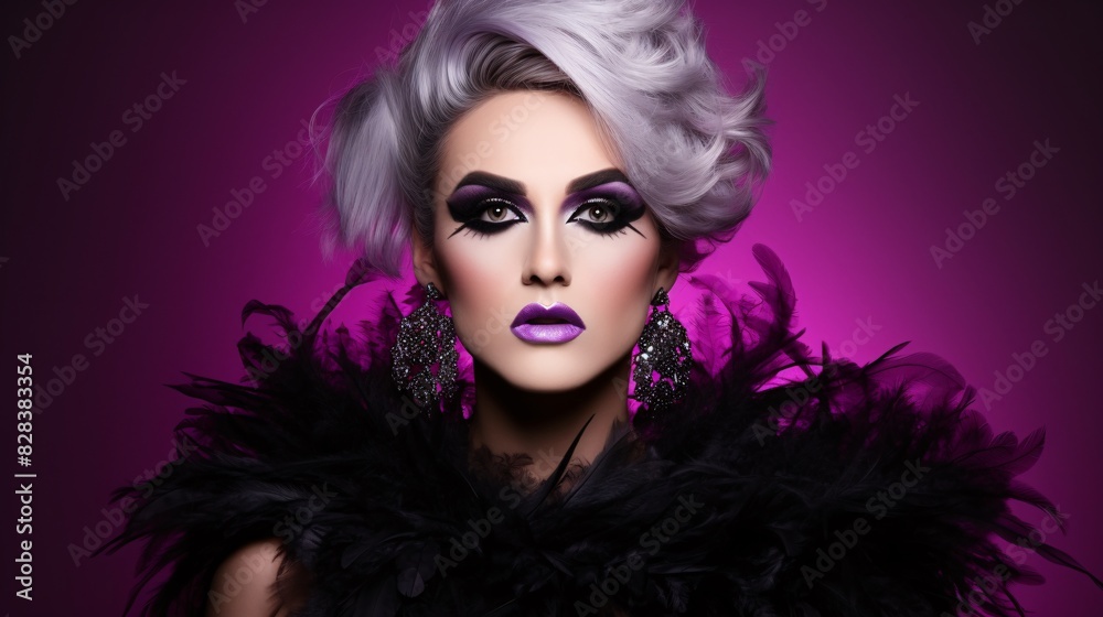 pride month concept with drag queen