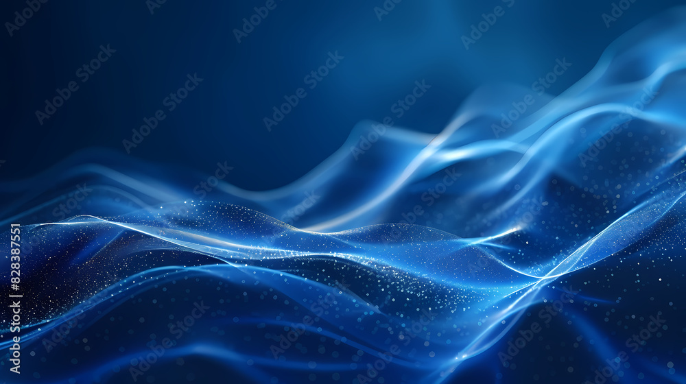 Naklejka premium abstract blue background with lines. illustration technology