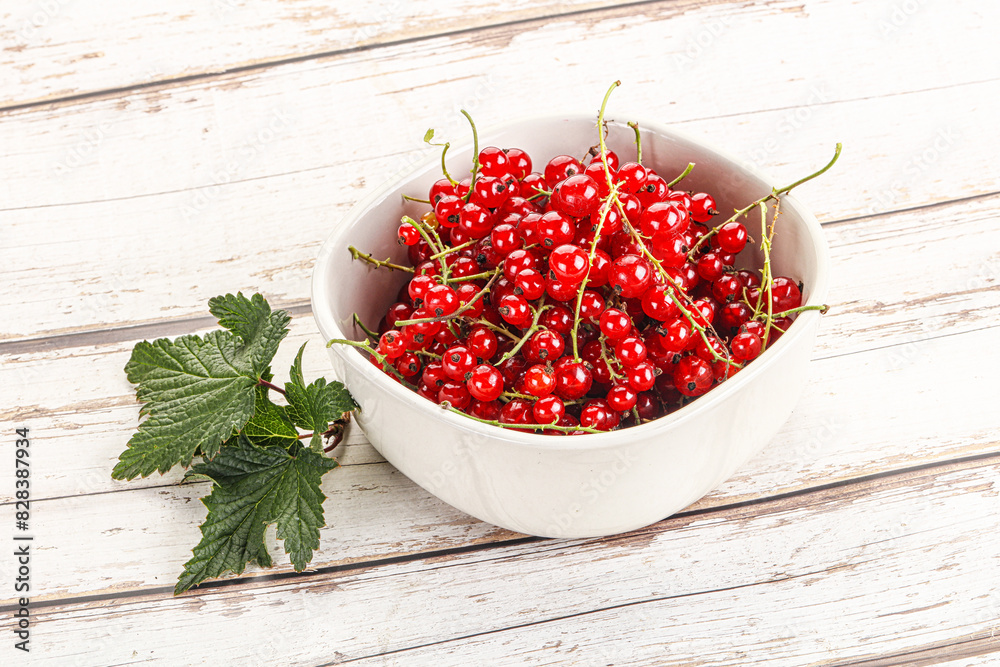 Sweet ripe red currant berries Sweet ripe red currant berries