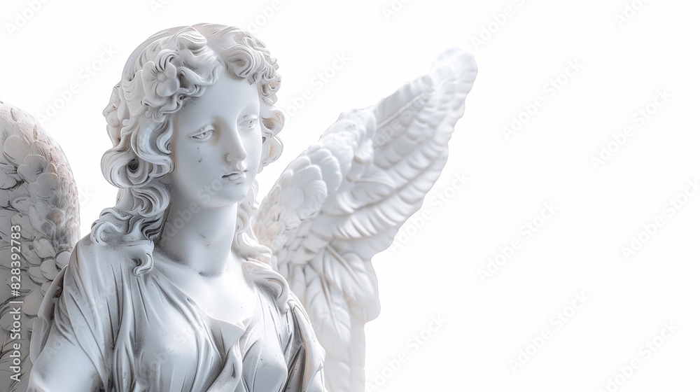 White background, stone statues of goddesses, angels, Athena, beautiful women, Generative AI.白い背景、女神の石像、天使の石像、アテナの石像、美女の石像、Generative AI。 White background, stone statues of goddesses, angels, Athena, beautiful women, Generative AI.白い背景、女神の石像、天使の石像、アテナの石像、美女の石像、Generative AI。
