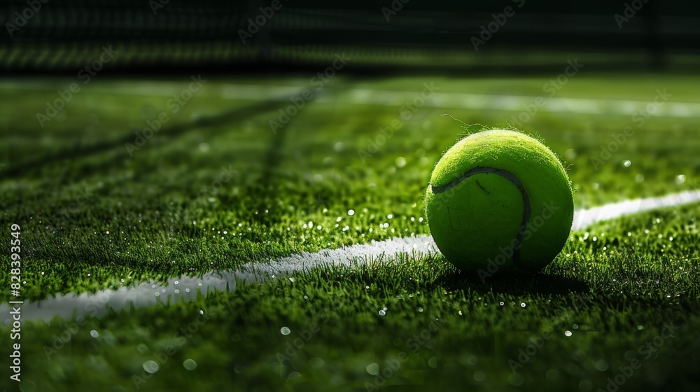 The Tennis Ball on Court