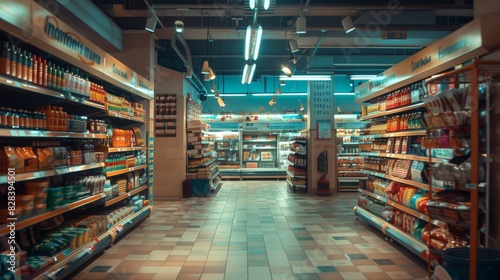 Pasillo de un supermercado