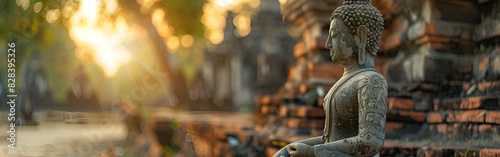 Nyepi Ceremony Offerings for Indonesian Hindus Rituals Spiritual with blurred background 