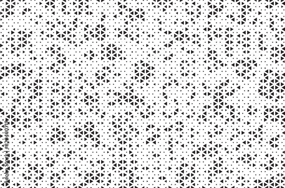Triangle Shapes Vector Abstract Geometric Technology Oscillation Wave Isolated on Light Background. Halftone Triangular Retro Simple Pattern. Minimal 80s Style Dynamic Tech Wallpaper
