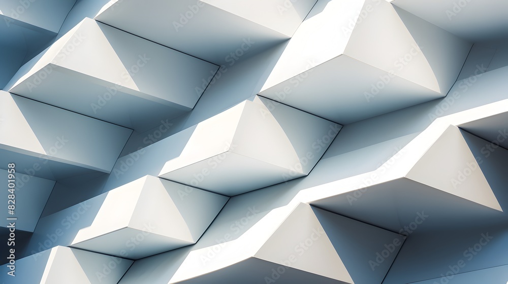 Fototapeta premium Captivating Geometric Abstraction of Modern Architectural Details