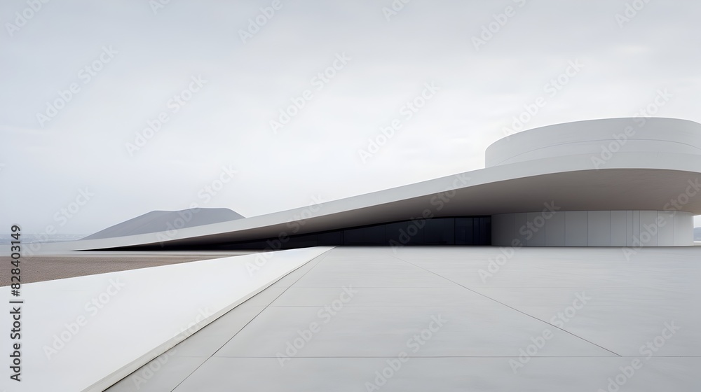 Minimalist Architectural Masterpiece in Vast Tranquil Landscape Minimalist Architectural Masterpiece in Vast Tranquil Landscape