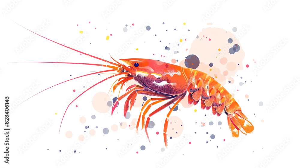 shrimp on white transparent background shrimp on white transparent background