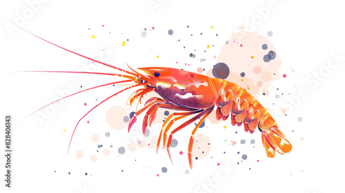 Wallpaper Mural shrimp on white transparent background Torontodigital.ca