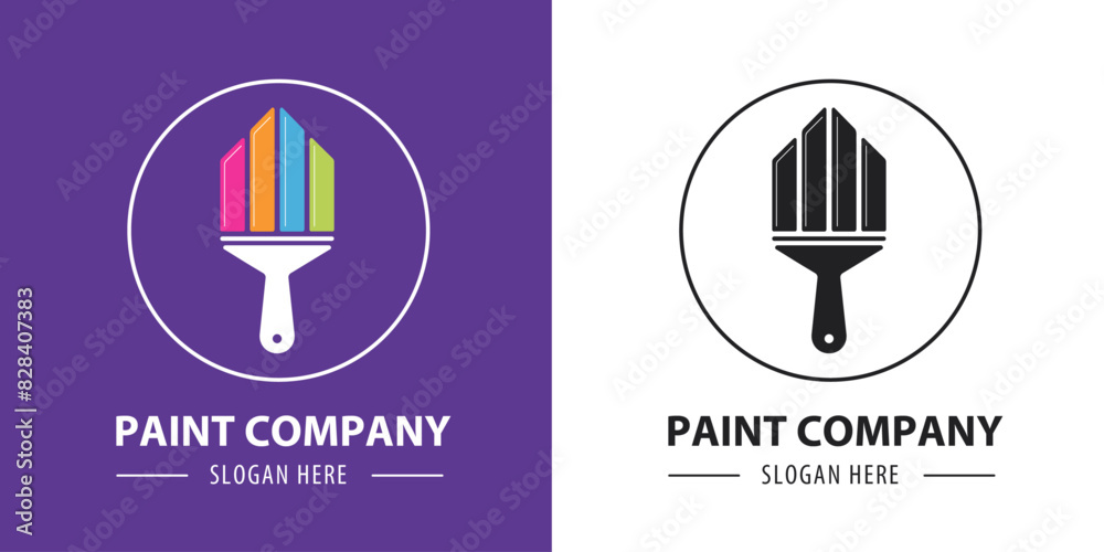 Paint Company Logo. paint logo design
