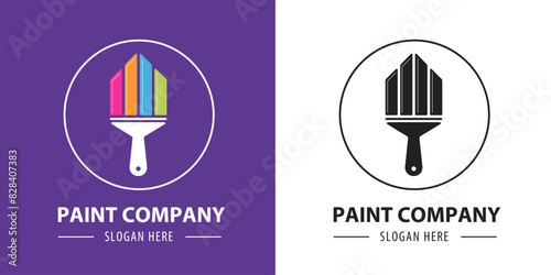 Paint Company Logo. paint logo design