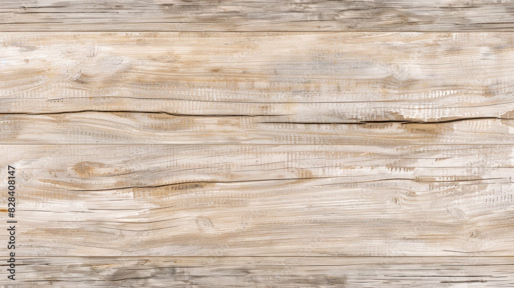 Fototapeta premium Rustic wood plank background with weathered, distressed wooden boards, light beech.