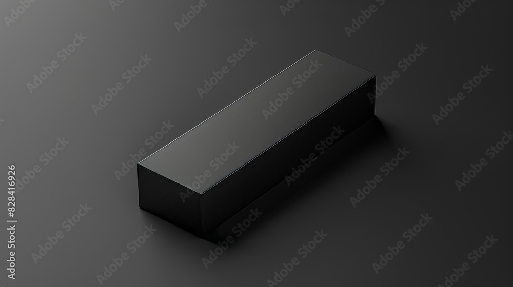 A black box is shown on a black background A black box is shown on a black background
