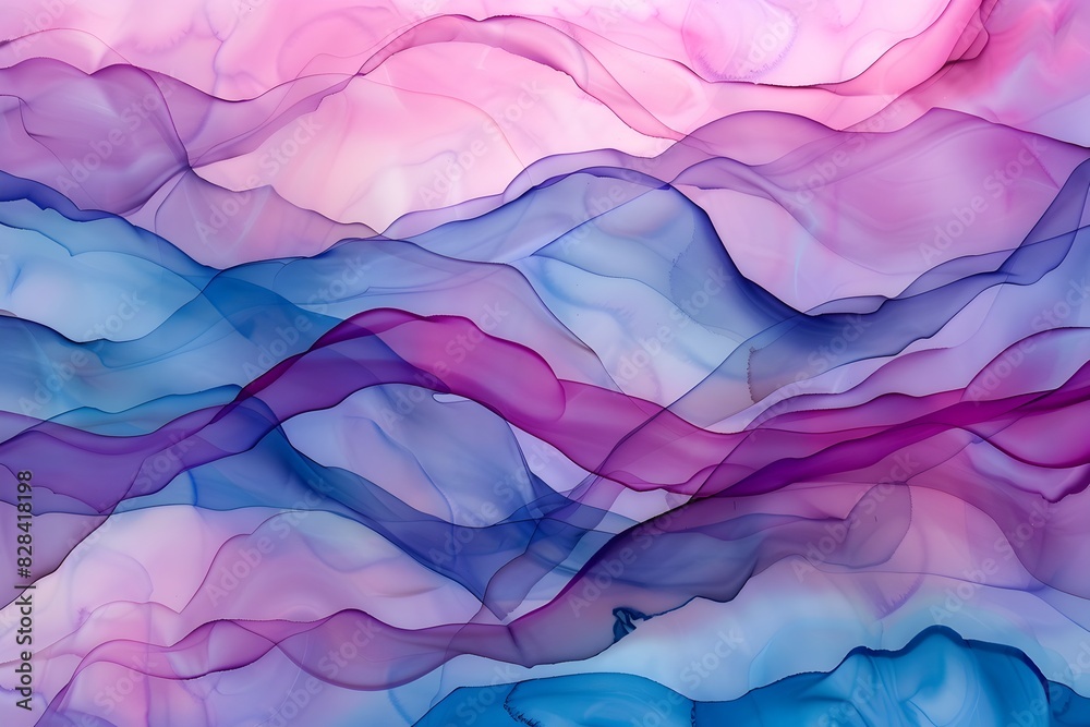 alcohol ink painting of pink, purple and blue colors, fluid shapes, dreamy and blurry in the style of fluid shapes
alcohol ink painting of pink, purple and blue colors, fluid shapes, dreamy and blurry in the style of fluid shapes