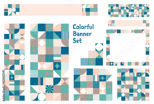 バナーセット_幾何学模様