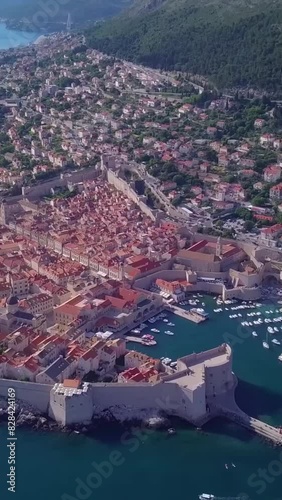 Aerial view of beautiful Croatia landscape