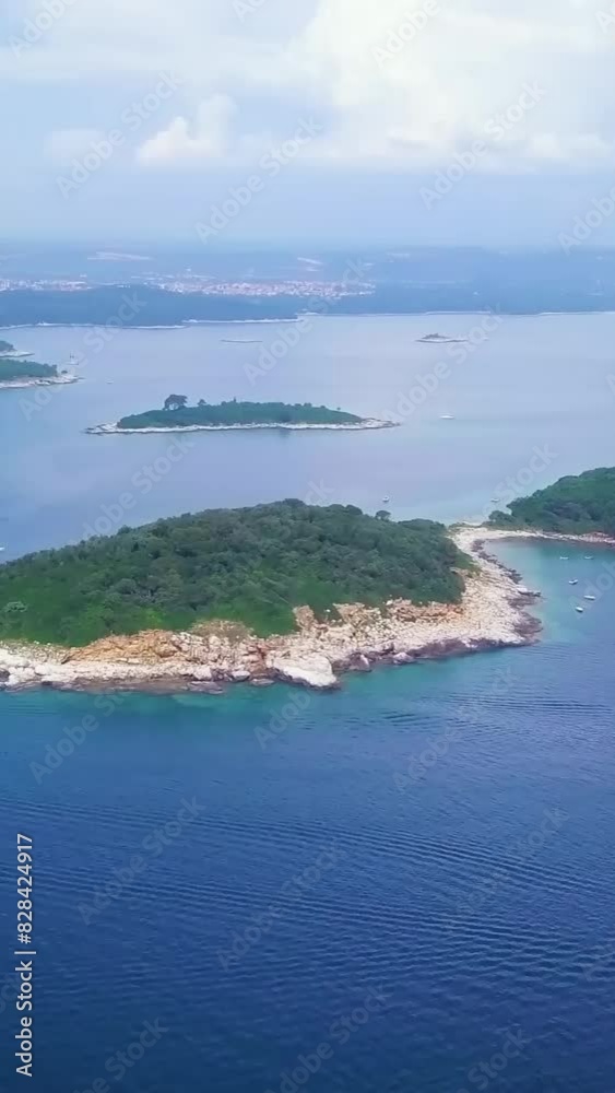 Aerial view of beautiful Croatia landscape