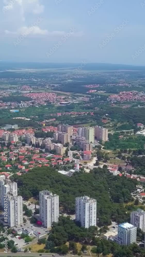 Aerial view of beautiful Croatia landscape Aerial view of beautiful Croatia landscape
