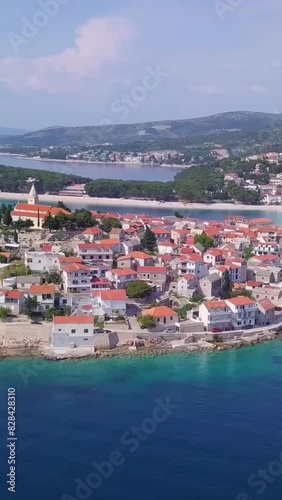 Aerial view of beautiful Croatia landscape